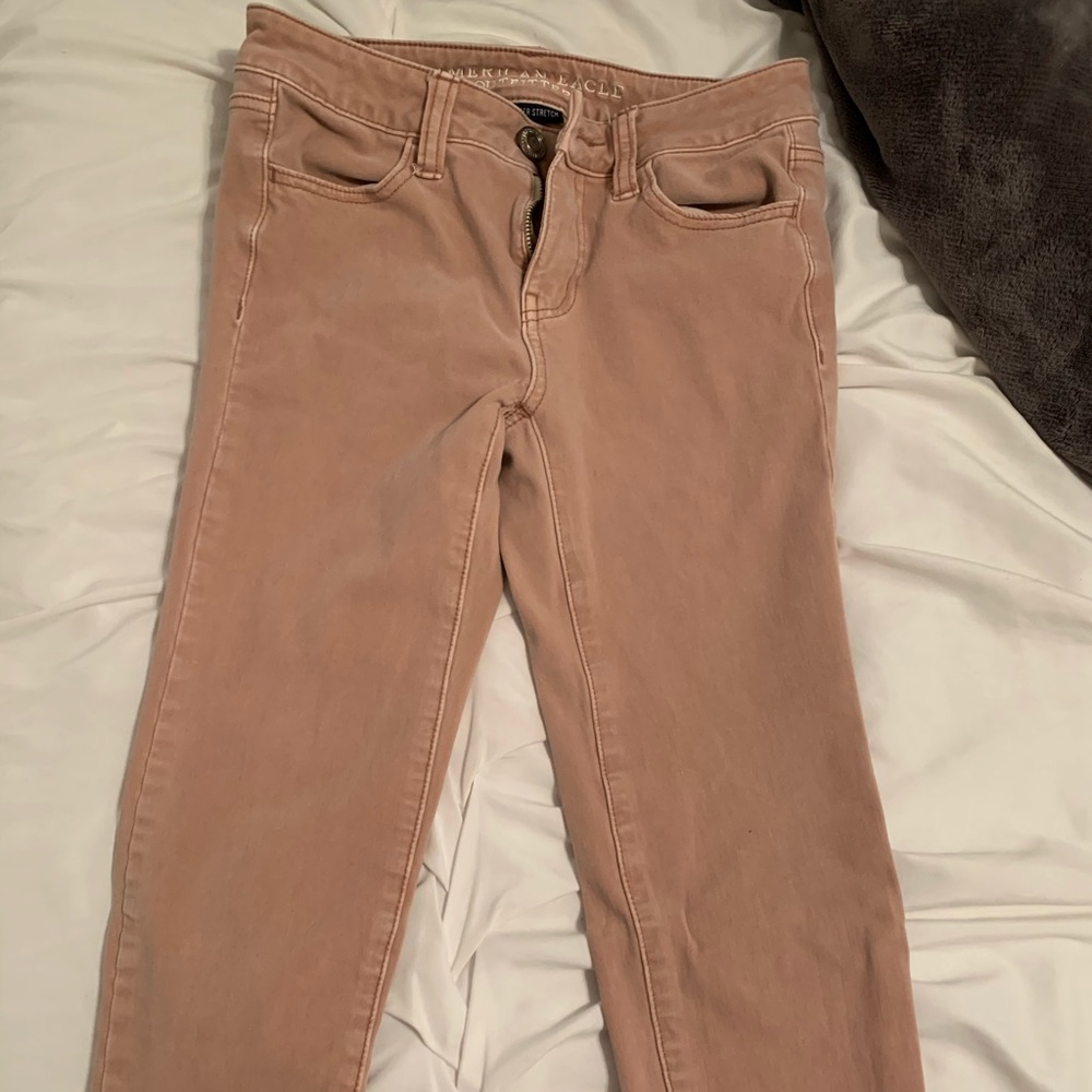 Blush Colored Skinny Super Stretch Jeans